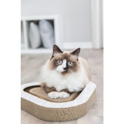 TRIXIE Drapak kartonowy trójkątny z 2 piłkami 36 x 5 x 36 cm