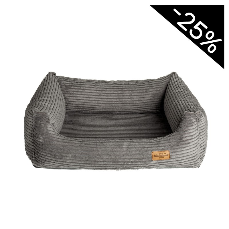 Kanapa Lines szara rozmiar S: 65 x 50 x 15 cm