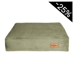 RECOBED Mata Lines oliwka rozmiar L: 80 x 60 x 15 cm