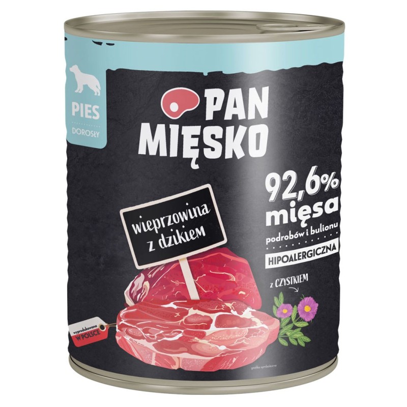 PAN MIĘSKO Wieprzowina z dzikiem 800g 800g