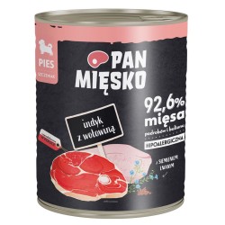 PAN MIĘSKO Indyk z wołowiną dla szczeniąt 800g 800g