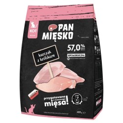 PAN MIĘSKO Kurczak z królikiem dla kociąt XS 10 kg