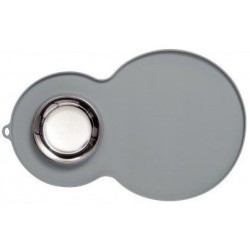 CATIT Podkładka silikonowa z miską 46 x 29 cm szara