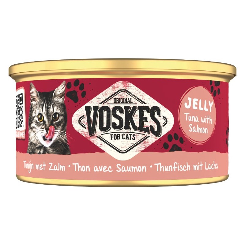 VOSKES Tuńczyk z Łososiem w galaretce 85g
