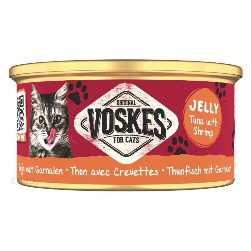 VOSKES Tuńczyk z Krewetką w galaretce 85g