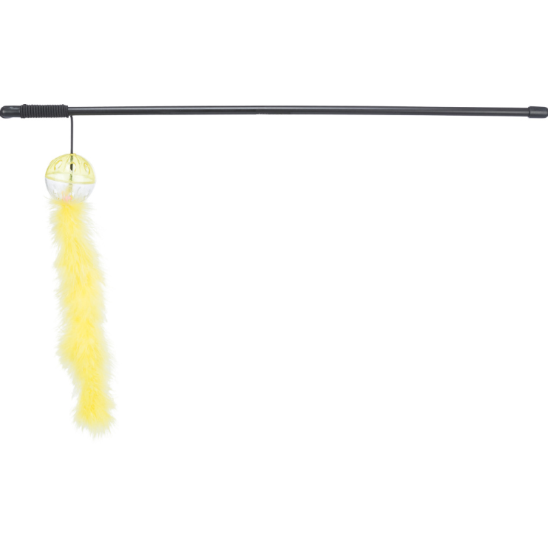 TRIXIE Wędka dla kota z piórkiem i grzechotką 46 cm