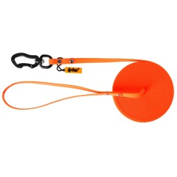 DINGO Smycz Treningowa z rączką Flex Honey - pomarańczowa 3 m