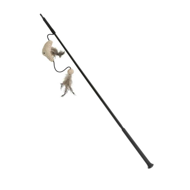 TRIXIE Wędka dla kota XXL z rybą z kocimiętką 65cm