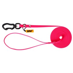 DINGO Smycz Treningowa z rączką Flex Honey - różowa 3 m