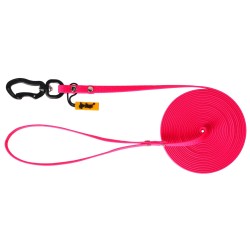 DINGO Smycz Treningowa z rączką Flex Honey - różowa 3 m