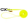 DINGO Smycz Treningowa z rączką Flex  - żółta 2 cm x 5 m