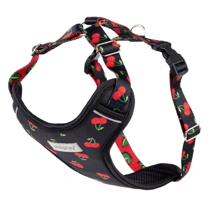 AMIPLAY Szelki Discovery Be Happy Cherry XL