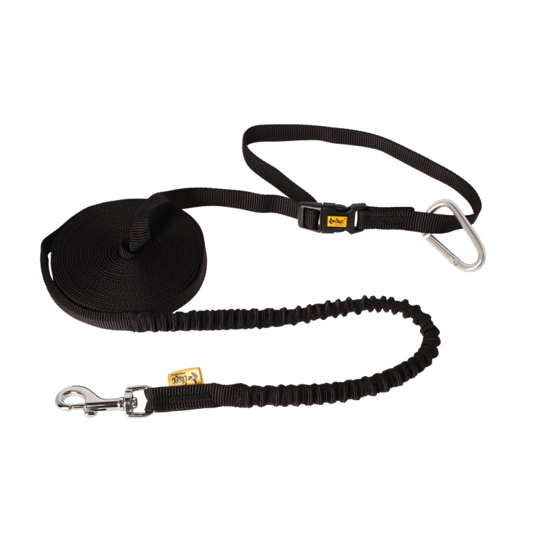 DINGO Pas sapacerowy z amortyzatorem 1,5 cm x 6 m - czarna