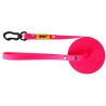 DINGO Smycz Treningowa z rączką Flex  - różowa 2 cm x 5 m