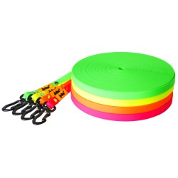 DINGO Smycz Treningowa bez rączki Flex - żółta 1,6 cm x 10 m