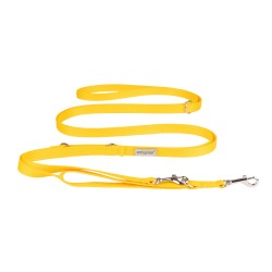 AMIPLAY Smycz regulowana 8 in 1 Samba - Żółty XL