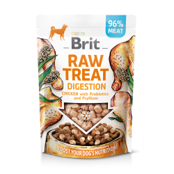 BRIT Raw Treat Digestion Chicken with Probiotics and Psyllium 40g PROMO Krótki termin