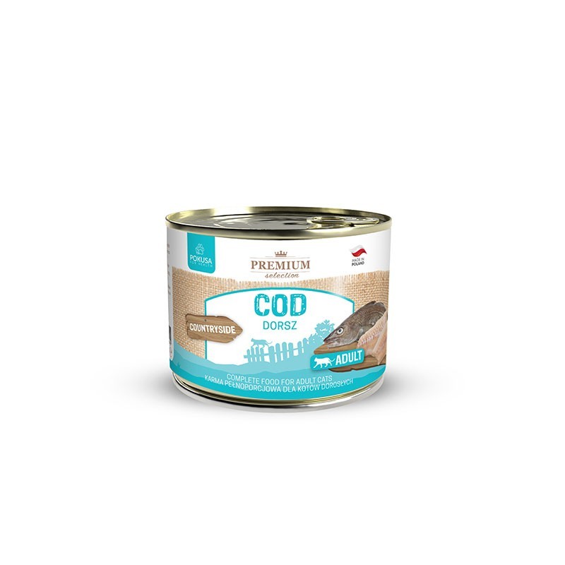 POKUSA Premium Selection Countryside Adult Cod 200g - mokra karma dla kotów dorosłych
