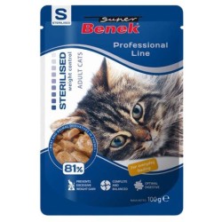 SUPER BENEK Cat Drób dla kota wysterylizowanego - saszetka 100g