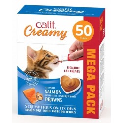 CATIT Creamy przysmak dla kota - łosoś z krewetkami 10g / 1 szt.