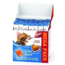 CATIT Creamy przysmak dla kota - łosoś z krewetkami 10g / 1 szt.