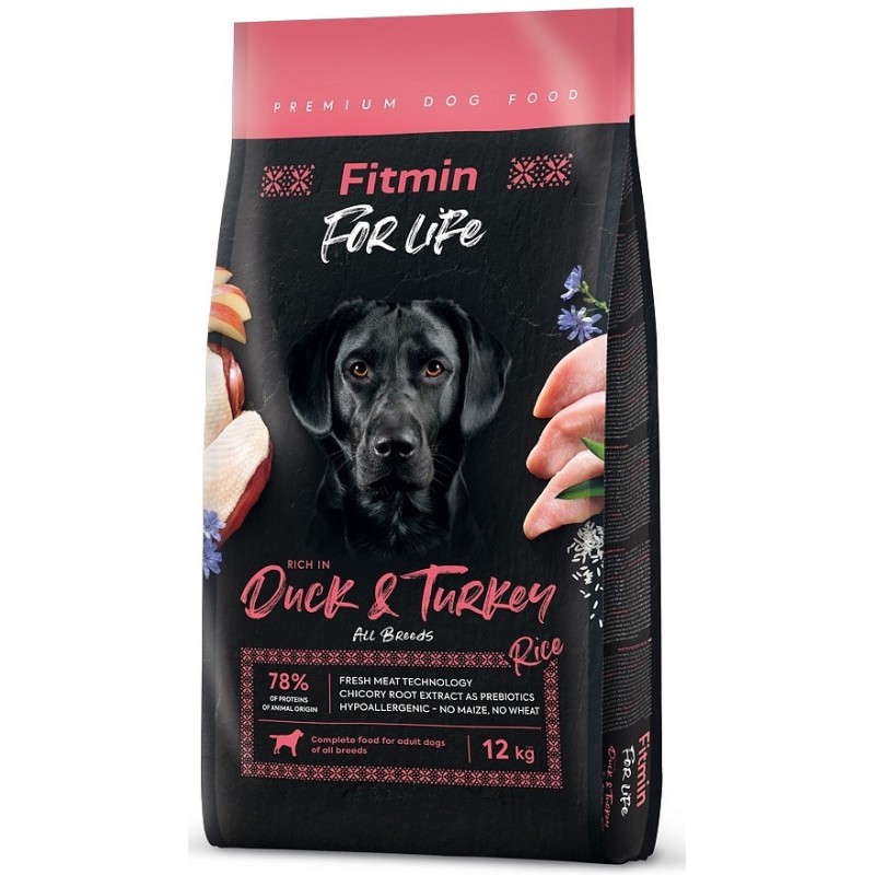 FITMIN Dog For Life Duck & Turkey 12 kg