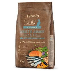 FITMIN Purity Grain Free Adult and Junior Fish Menu 2 kg