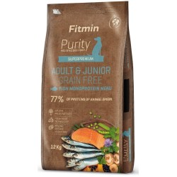 FITMIN Purity Grain Free Adult and Junior Fish Menu 12 kg