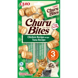 INABA CAT CHURU Bites Przysmak z kurczakiem i tuńczykiem 3x10g (30g)