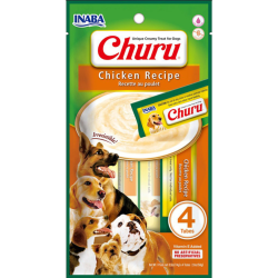 INABA Dog Churu 4P kremowe przekąski o smaku kurczaka 4x14g (56g)