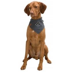 TRIXIE BE NORDIC chusta z motywem róży wiatrów dla psa - ciemnoszara L