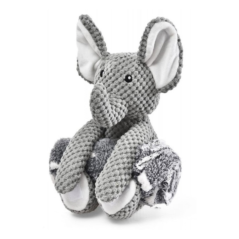 BARRY KING Zestaw Słonik  i miękki kocyk 70 x 60 cm