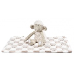 BARRY KING Zestaw Owieczka i miękki kocyk 70 x 60 cm