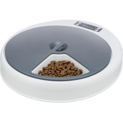 TRIXIE Karmidło automatyczne TX5 (5 x 240 ml / 33 x 5 x 36 cm) - białe / szare