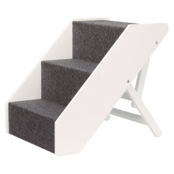 TRIXIE Schody dla zwierząt z regulacją wysokości (40 × 67 cm) - białe