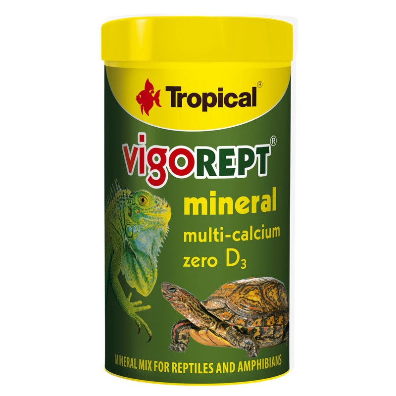 TROPICAL Terra Vigorept Mineral 100ml / 60g - mieszanka mineralna dla gadów i płazów