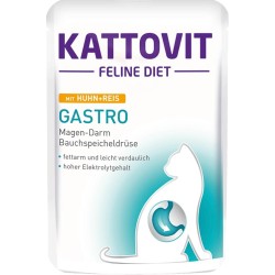 KATTOVIT Feline Diet Gastro Kurczak z ryżem 85g (saszetka)