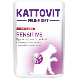 KATTOVIT Feline Diet Sensitive Kurczak i kaczka 85g (saszetka)