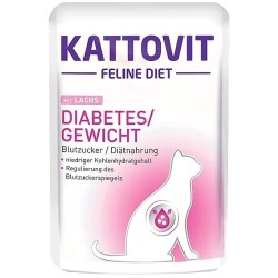 KATTOVIT Feline Diet Diabetes Łosoś 85g (saszetka)