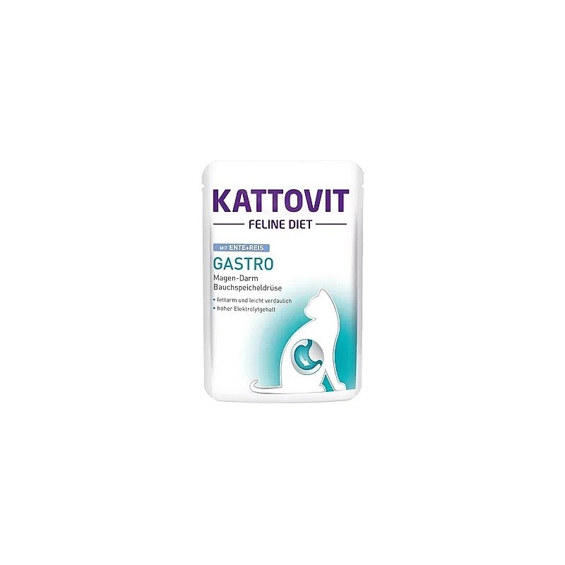 KATTOVIT Feline Diet Gastro Kaczka z ryżem 85g (saszetka)