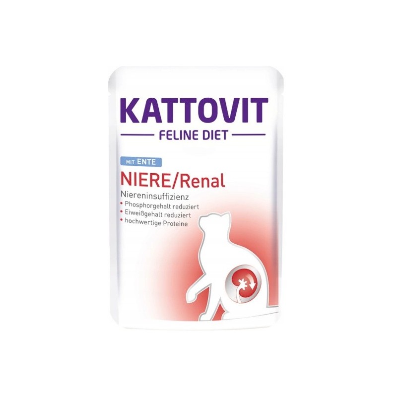 KATTOVIT Feline Diet Renal Kaczka 85g (saszetka)
