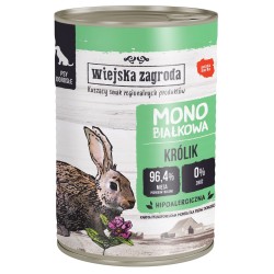 WIEJSKA ZAGRODA Monobiałkowa dla psa - Królik 400g