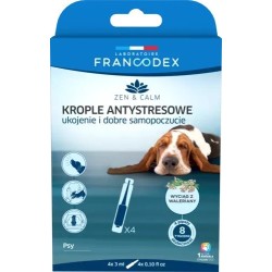 FRANCODEX Krople antystresowe z walerianą dla psów 4 x 3 ml