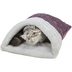 TRIXIE Legowisko zamknięte Estelle 34 x 20 x 45 cm - jagodowy / szary