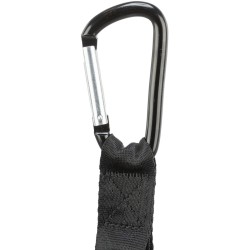 TRIXIE Pasek z karabińczykami do pasa bezpieczeństwa - czarny M-L