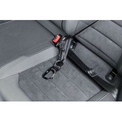 TRIXIE Pasek z karabińczykami do pasa bezpieczeństwa - czarny M-L