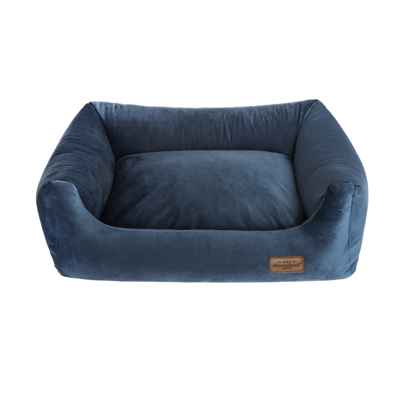 RECOBED Kanapa Welurove - granat rozmiar S: 65 x 50 x 18 cm