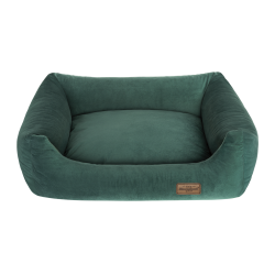 RECOBED Kanapa Welurove - zielona rozmiar M: 80 x 65 x 21 cm