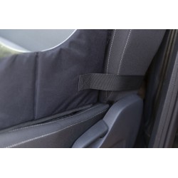 TRIXIE Fotelik samochodowy podwójny dla psa lub kota czarny/szary