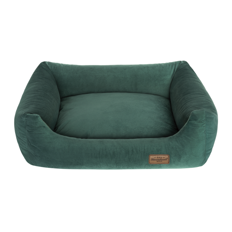 RECOBED Kanapa Welurove - zielona rozmiar S: 65 x 50 x 18 cm